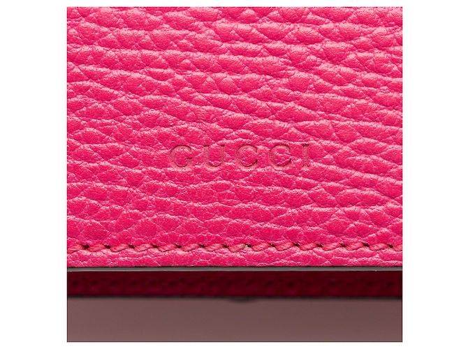 Bolsa de Ombro Dionysus Medium em Couro e Cristais Gucci Rosa - vista 9