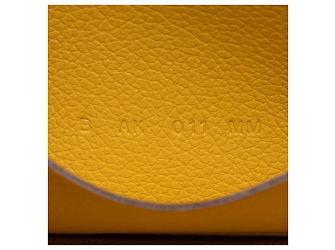 Hermès Portafoglio Slim Constance in pelle Evercolor Hermes Giallo - vista 4
