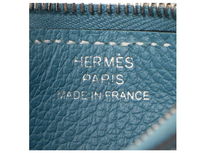 Hermès Portafoglio Slim Constance in pelle Evercolor Hermes Giallo - vista 8