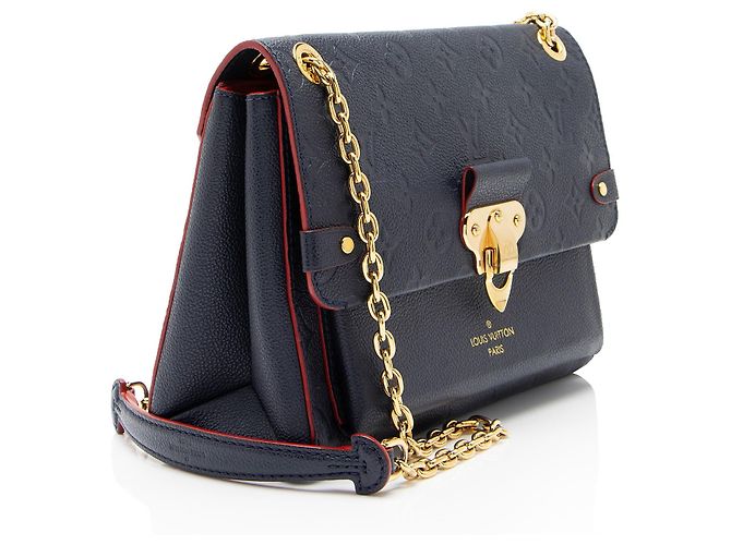Bolso de hombro Louis Vuitton Monogram Empreinte Vavin PM Azul - vista 2