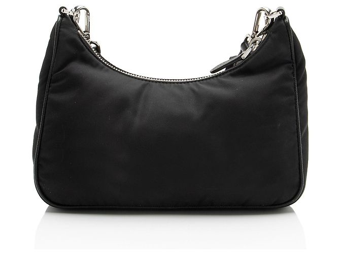 Prada Tessuto Re-Edition 2005 Crossbody Negro - vista 3