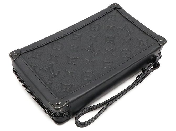 Clutch Soft Trunk Louis Vuitton Negro - vista 2
