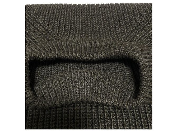 Autre Marque MARGARET HOWELL Grobstrick-Wollpullover Grün - Ansicht 8