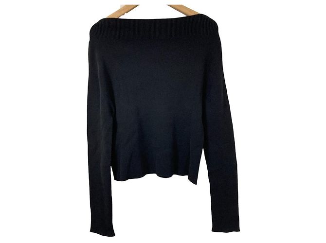Autre Marque Deuxieme Classe off shoulder pullover knit Black - view 2