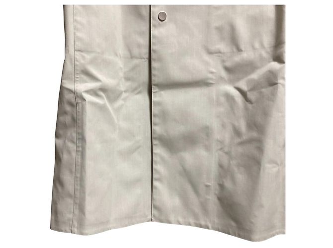 Autre Marque OVERCOAT Stand Collar Coat White Eggshell - view 5