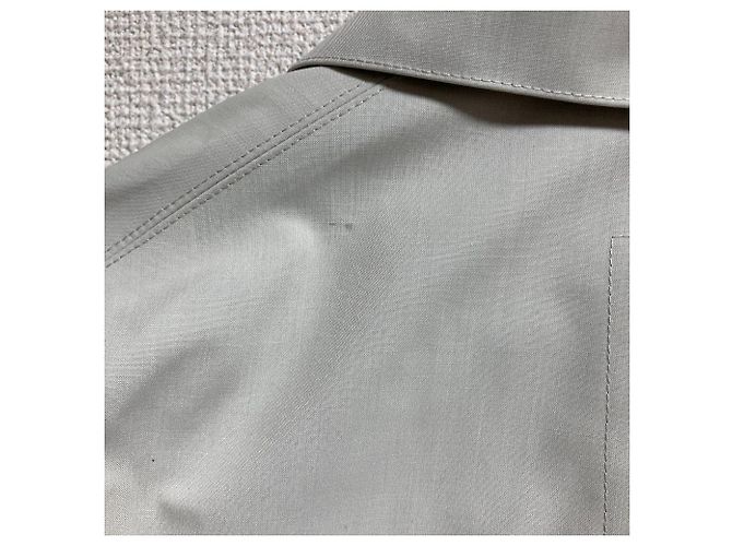 Autre Marque OVERCOAT Stand Collar Coat White Eggshell - view 7