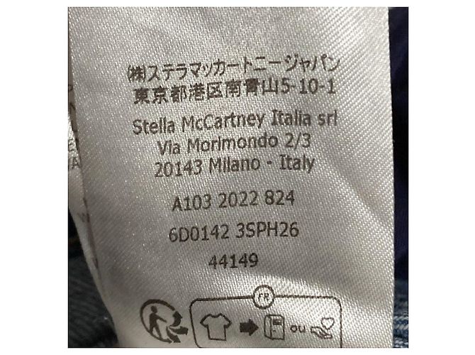 Stella Mc Cartney Pantalones vaqueros cortos Destroyed Stella McCartney Azul - vista 11