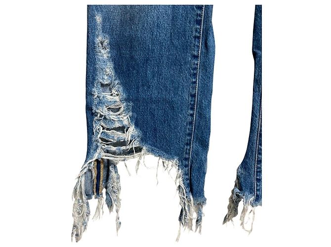 Stella Mc Cartney Pantalones vaqueros cortos Destroyed Stella McCartney Azul - vista 4