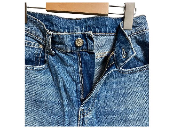 Stella Mc Cartney Pantalones vaqueros cortos Destroyed Stella McCartney Azul - vista 6