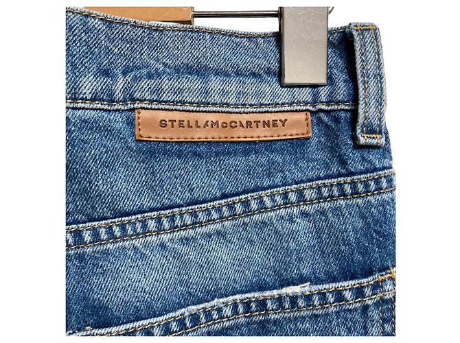 Stella Mc Cartney Pantalones vaqueros cortos Destroyed Stella McCartney Azul - vista 7
