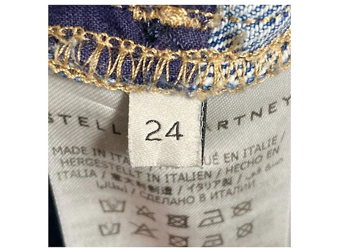 Stella Mc Cartney Pantalones vaqueros cortos Destroyed Stella McCartney Azul - vista 9