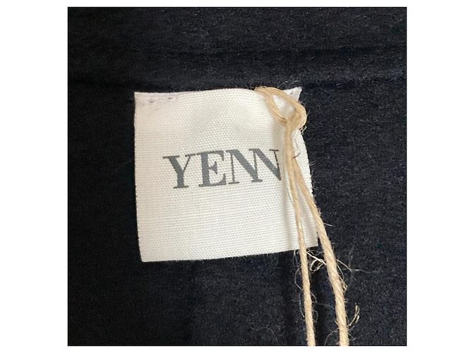 Autre Marque YENN DOUBLE FACE CAPE JACKET Wool Cape Jacket Blue Navy blue - view 7