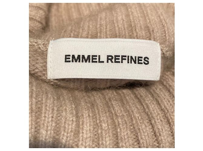 Autre Marque EMMEL REFINES Turtleneck Knit Sweater Brown - view 4