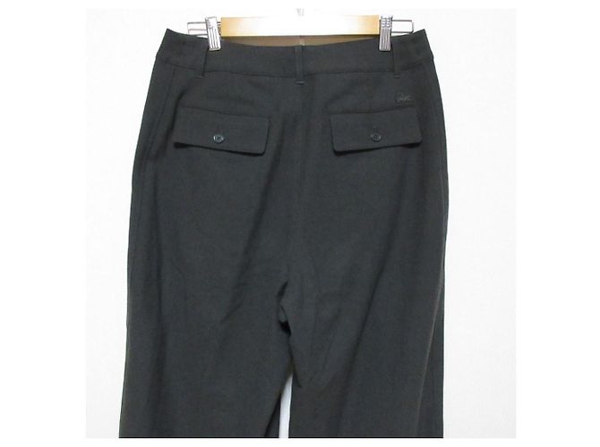 Autre Marque Pantaloni larghi in twill stretch Lacoste Verde - vista 3