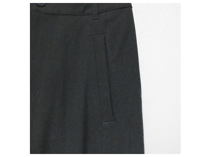 Autre Marque Pantaloni larghi in twill stretch Lacoste Verde - vista 7