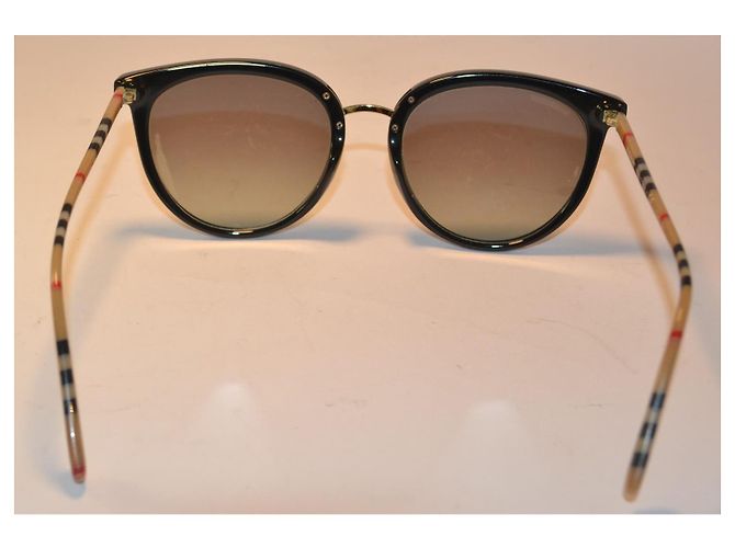 Occhiali da sole Burberry B4316 con aste check Marrone Nero - vista 4