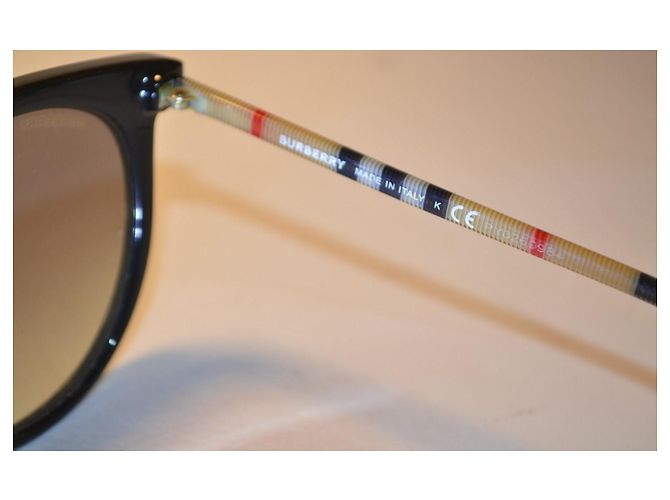 Occhiali da sole Burberry B4316 con aste check Marrone Nero - vista 5