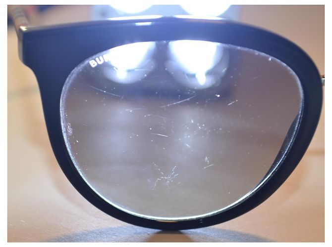 Occhiali da sole Burberry B4316 con aste check Marrone Nero - vista 7