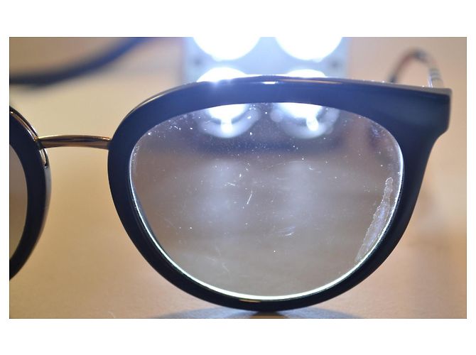 Occhiali da sole Burberry B4316 con aste check Marrone Nero - vista 8