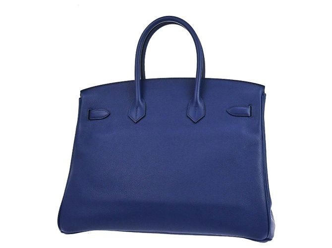 Hermès Hermes Birkin Blue Togo con Hardware Palladium 35 Azul - vista 2
