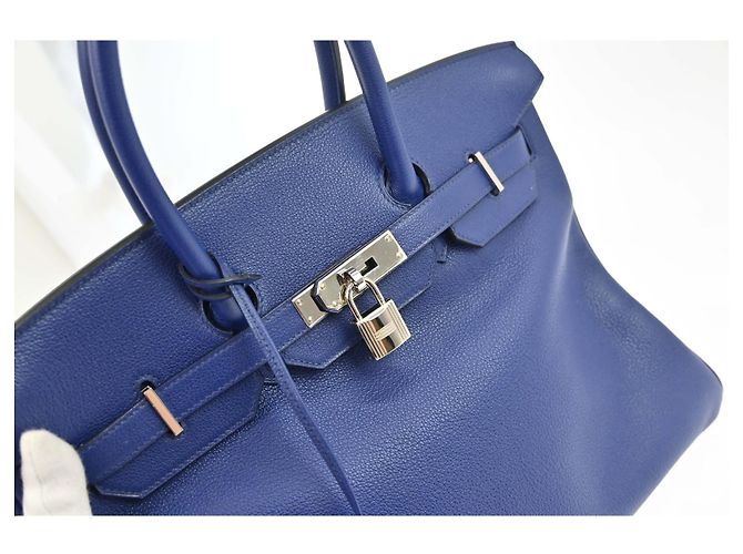 Hermès Hermes Birkin Blue Togo con Hardware Palladium 35 Azul - vista 7