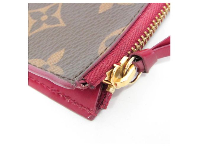 Tarjetero con cremallera Louis Vuitton NM Monogram Canvas Castaño - vista 7