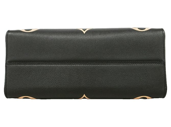 Louis Vuitton Monogram Empreinte OnTheGo MM Tote Bag Schwarz Beige - Ansicht 3