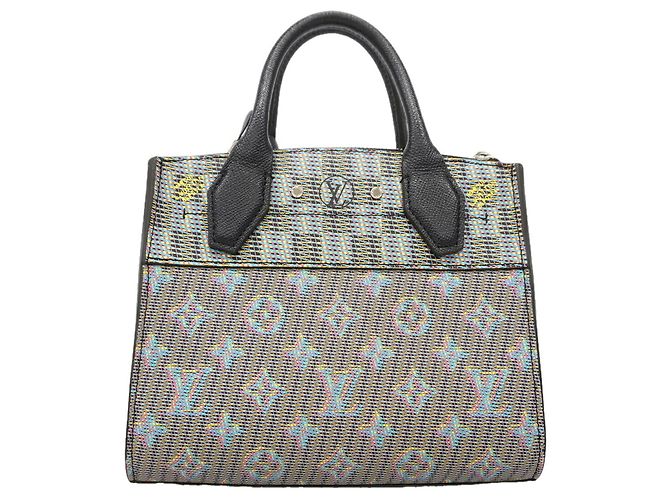 Bolsa de mão Louis Vuitton Monogram LV Pop City Steamer MINI Azul - vista 11
