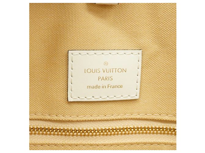 Borsa Tote Louis Vuitton Monogram Giant OnTheGo GM Bianco Cachi - vista 5
