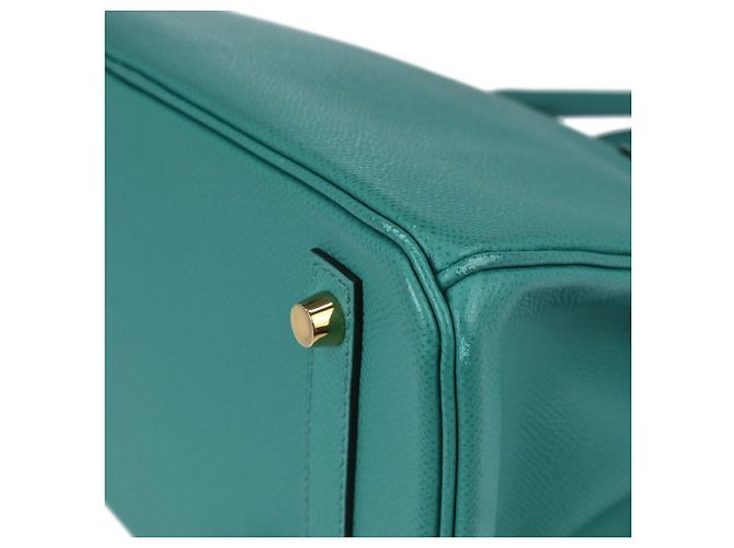 Hermès Hermes Birkin Green Epsom mit Gold Hardware 30 Grün - Ansicht 6