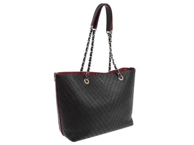 Chanel Shopping Perforated Caviar Small Negro - vista 2