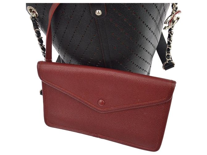 Chanel Shopping Perforated Caviar Small Negro - vista 7