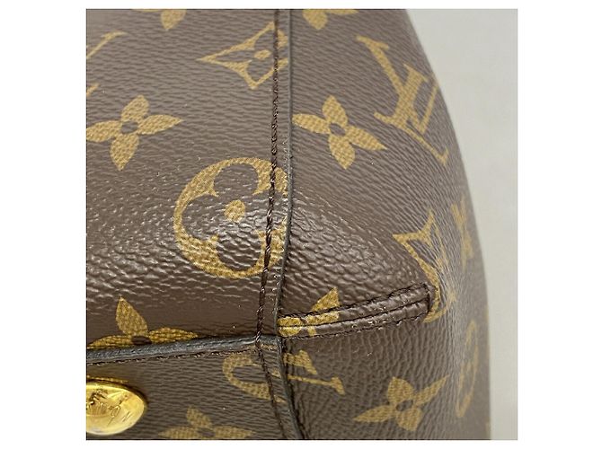 Sac à main Louis Vuitton Monogram Montaigne BB Marron - vue 6