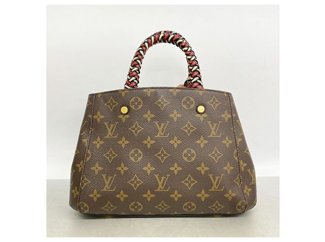 Sac à main Louis Vuitton Monogram Montaigne BB Marron - vue 9