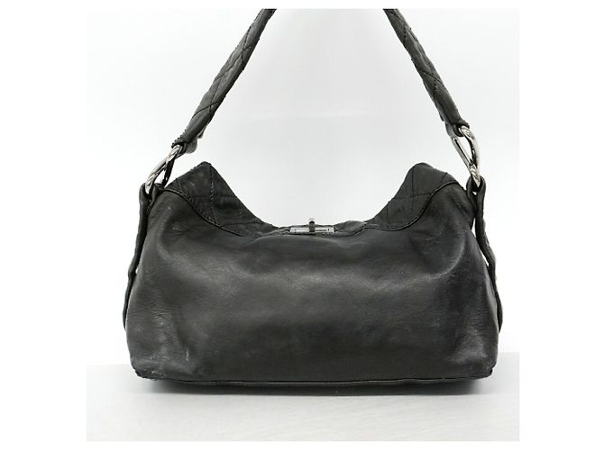 Bolso de hombro Chanel 2.55 Matelassé Negro - vista 12