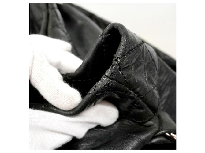 Bolso de hombro Chanel 2.55 Matelassé Negro - vista 7