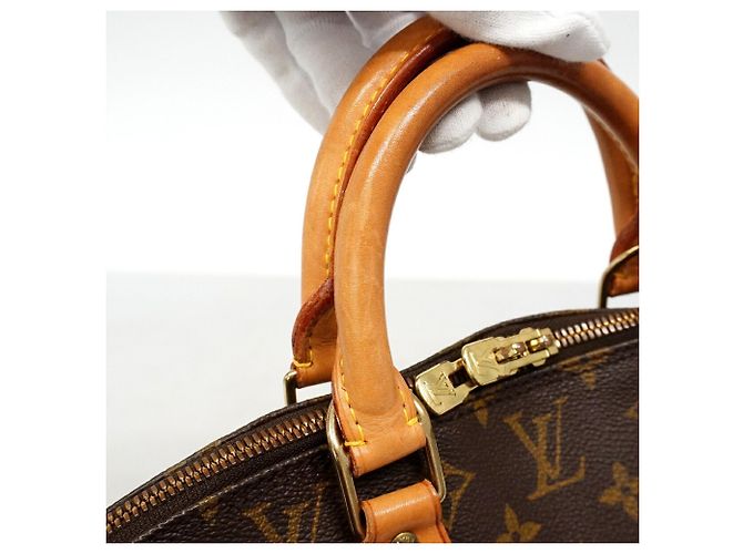 Louis Vuitton Alma Monogram Handtasche M51130 Braun - Ansicht 7