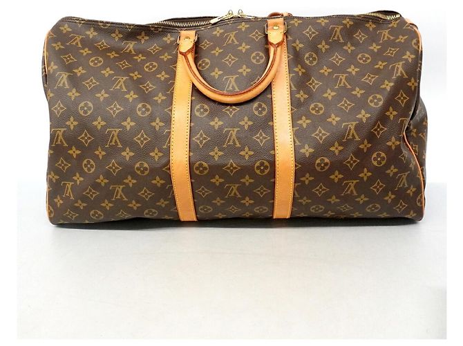 Louis Vuitton Boston Monogram Keepall 55 Marron - vue 12