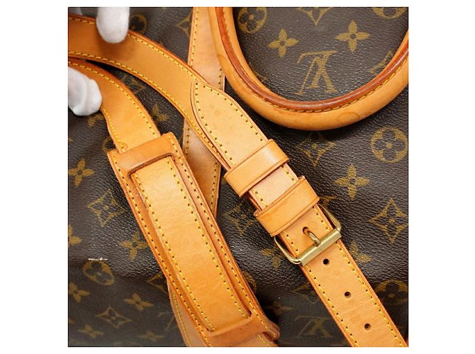 Louis Vuitton Boston Monogram Keepall Bandoulière 55 Marrom - vista 10