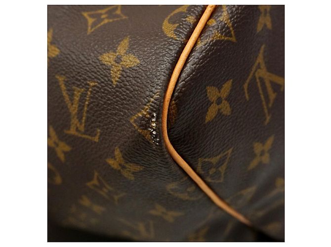 Louis Vuitton Boston Monogram Keepall Bandoulière 55 Marrom - vista 11