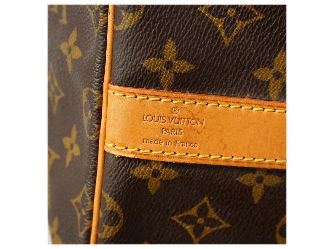 Louis Vuitton Boston Monogram Keepall Bandoulière 55 Marrom - vista 5