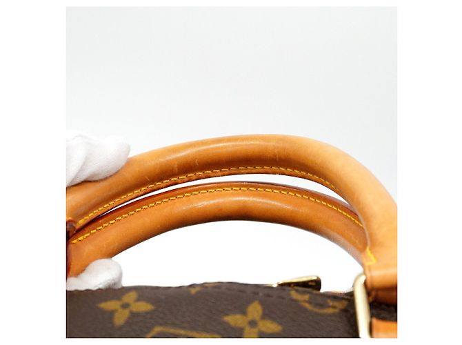 Louis Vuitton Boston Monogram Keepall Bandoulière 55 Marrom - vista 7