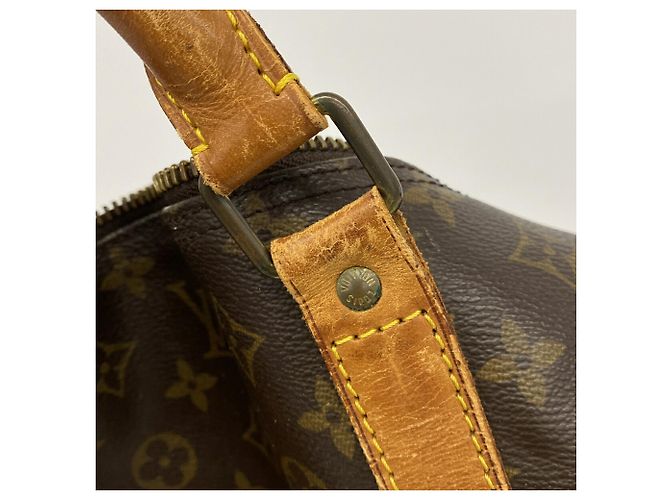 Louis Vuitton Boston Monogram Keepall 60 Castaño - vista 10