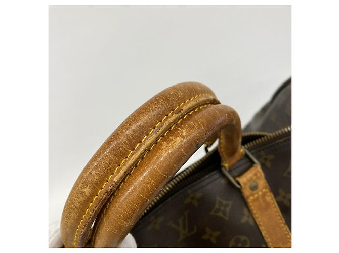 Louis Vuitton Boston Monogram Keepall 60 Castaño - vista 8