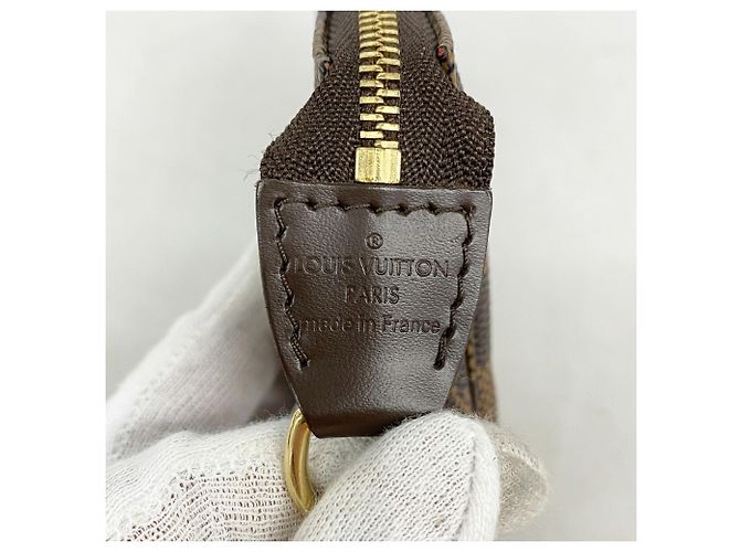 Louis Vuitton Damier Mini Pochette Accessoires Damier ebene - vista 5
