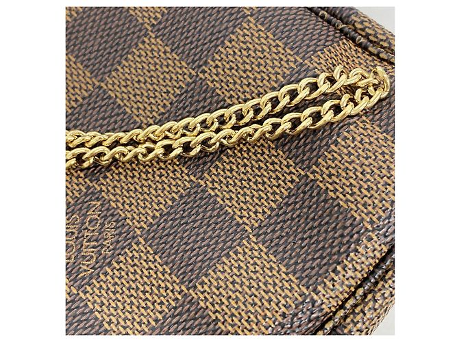 Louis Vuitton Damier Mini Pochette Accessoires Damier ebene - vista 9
