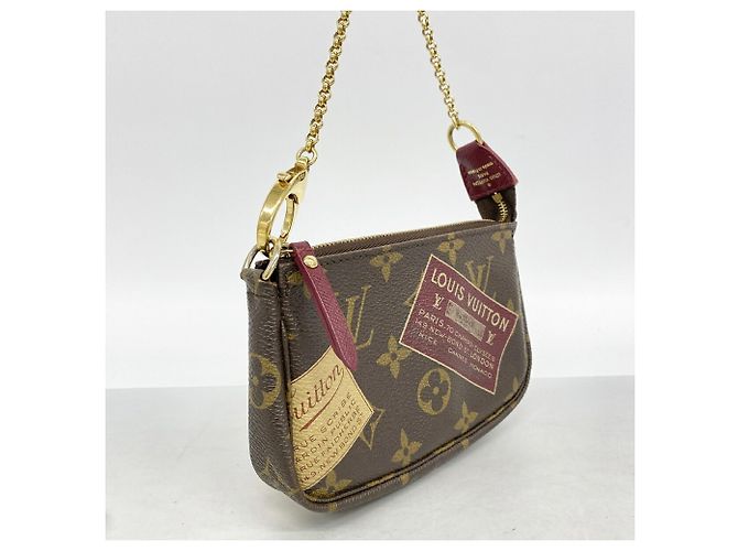 Louis Vuitton Brown Mini Pochette Accessoires Marrone - vista 2
