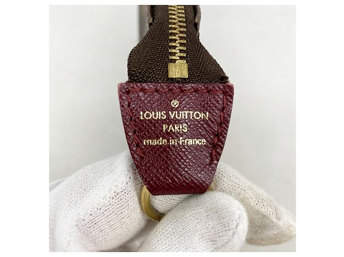 Louis Vuitton Brown Mini Pochette Accessoires Marrone - vista 5