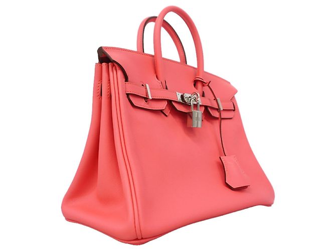 Hermès Sac à main Hermes Birkin 25 Rose - vue 2