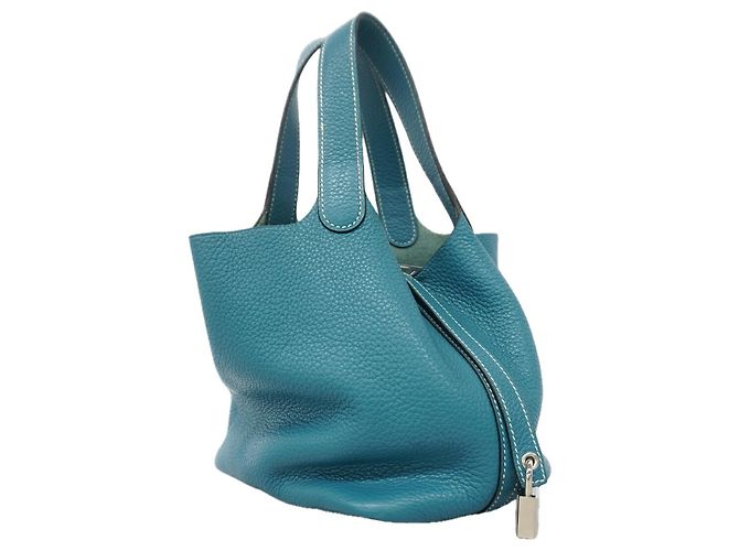 Hermès Hermes Picotin Lock PM Handbag Blue - view 2